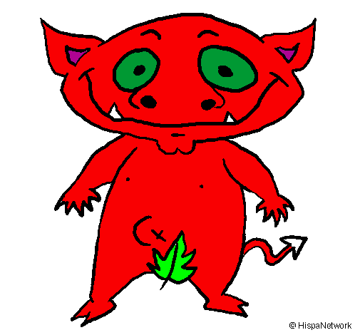 Coloring page Forest monster painted byrishikesh