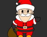 Coloring page Father Christmas 4 painted byvivi