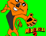 Coloring page Madagascar 2 Alex 2 painted byDARACH DUFFIN