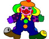 Coloring page Clown with big feet painted byNAZARE
