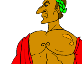 Coloring page Julius Caesar painted byMax