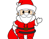 Coloring page Father Christmas 4 painted byatonio