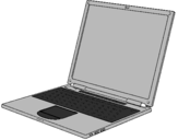 Coloring page Laptop painted bynetbook
