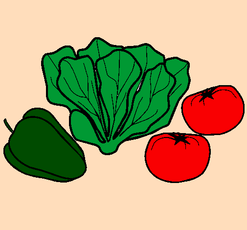 Coloring page Vegetables painted byyasmina