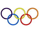 Coloring page Olympic rings painted byyasmina