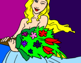 Coloring page Bunch of flowers painted byJulia de Carvalho O...