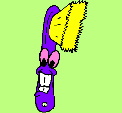 Coloring page Toothbrush painted byAriana$
