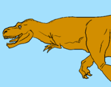 Coloring page Tyrannosaurus Rex painted byalex