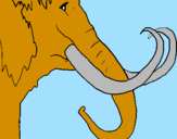 Coloring page Mammoth painted byalex