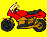 Coloring page Motorbike painted bygabor