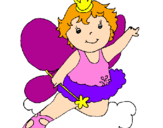 Coloring page Fairy painted bymariana