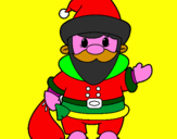 Coloring page Father Christmas 4 painted byweeks