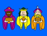 Coloring page The Three Wise Men 4 painted byMyriam     Larissa