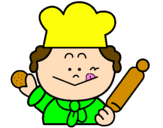 Coloring page Cook 2 painted bymaximo