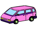 Coloring page Family car painted bysumira