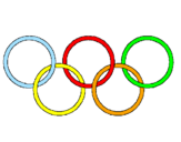 Coloring page Olympic rings painted byAriana$