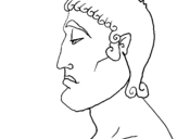 Coloring page Roman youth painted bylee