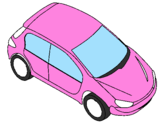 Coloring page Car seen from above painted byGATINHA