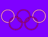 Coloring page Olympic rings painted bymariana