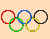 Coloring page Olympic rings painted byjose832