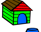 Coloring page Dog house painted byjose832