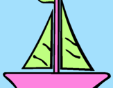 Coloring page Sailing boat painted byjose832