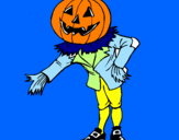 Coloring page Jack-o-lantern painted byy[viik 