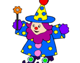 Coloring page Little witch painted byjila