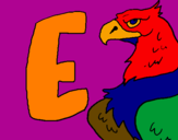Coloring page Eagle painted byyeray