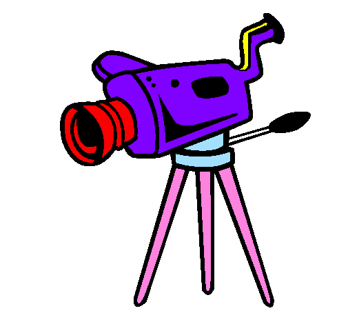 Coloring page Movie camera painted byKKK