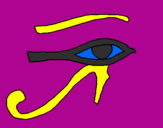 Coloring page Eye of Horus painted byemma