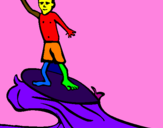 Coloring page Surf painted bydav33
