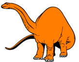 Coloring page Brachiosaurus II painted bylevi