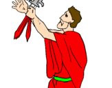 Coloring page The father of the Horatii painted bymarus