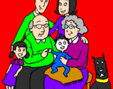 Coloring page Family  painted byjasmine