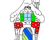 Coloring page Gingerbread house painted byjose832