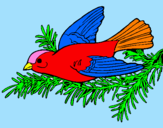 Coloring page Swallow painted byDANIEL