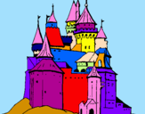 Coloring page Medieval castle painted by05DC05D905D805DC