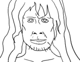 Coloring page Homo Sapiens painted byh