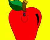 Coloring page Apple painted byGrup I D I