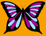 Coloring page Butterfly painted byjulia