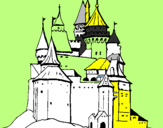 Coloring page Medieval castle painted by87ioç
