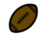 Coloring page American football ball II painted byms.vernetta