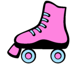 Coloring page Roller skate painted byms.vernetta