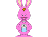 Coloring page Bunny painted byy890h 
