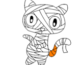 Coloring page Doodle the cat mummy painted byghhh0jiik0 pl`p¡`p`p¡