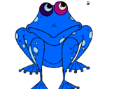 Coloring page Frog painted byAlex John Moncera
