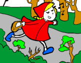 Coloring page Little red riding hood 6 painted byjasmine