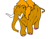 Coloring page Mammoth II painted byluiz