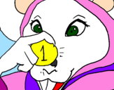 Coloring page The vain little mouse 3 painted byjanny